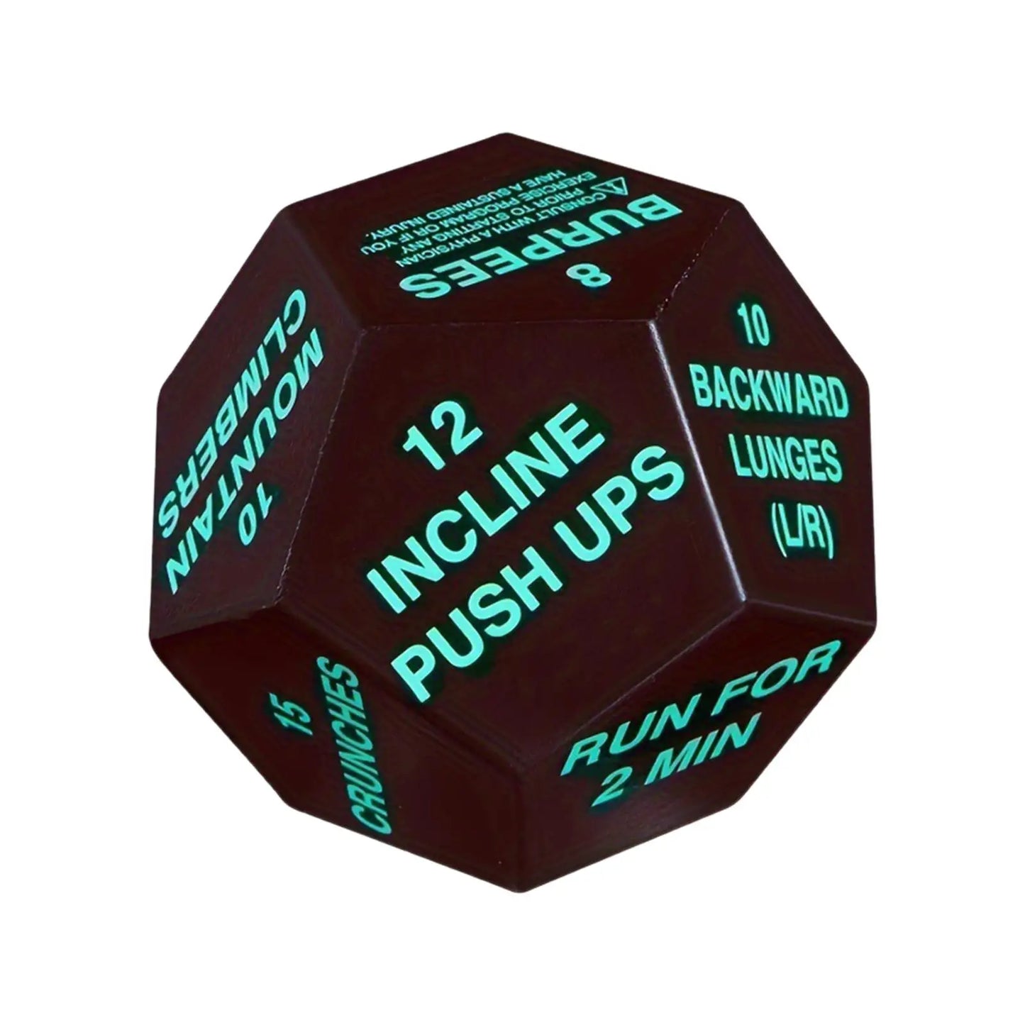 Fitness Dice Exercise Dice Cardio Plyometrics Stretching Workout Game Dice Bodyweight Sports Dice for Beginners Gym Men Women