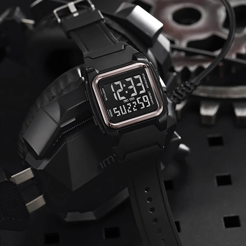 Watch Life Waterproof Sport Watches Stopwatch Alarm Clock Luminous Luxury Electronic Wristwatch for Man Kids